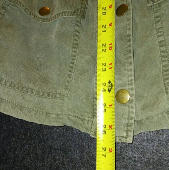 Altar'd State Utility Outerwear Vest Green Large Women's Sleeveless Pockets - Picture 12 of 12